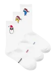 Jack & Jones - Jacmelting Smiley Tennis Socks 3 Pack - Tavalised sokid - ONE SIZE