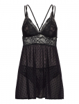 Hunkem&ouml;ller - Bd Dot Mesh Lace Beatriz - &Ouml;&ouml;s&auml;rgid - M