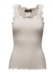 Rosemunde - Rwbabette Silk Sl U-Neck Long Lace Top - Varrukateta - XL
