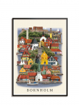 Martin Schwartz - Bornholm Standard Poster - Linnad ja kaardid - 50X70CM