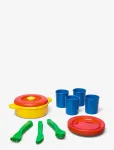 Dantoy - Dinner Set In Net 22 Pcs - M&auml;nguk&ouml;&ouml;gi tarvikud - ONE SIZE