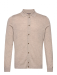 Morris - Merino Knitted Shirt - Pikkade varrukatega kootud polos&auml;rgid - XXL