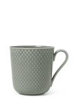 Lyngby Porcel&aelig;n - Rhombe Earth Krus Med Hank 39 Cl Moss - Kohvitassid - 39 CL