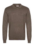 Lindbergh - Ecovero L/S Zip Polo - Pikkade varrukatega kootud polos&auml;rgid - M