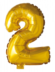 Joker - Foil Balloon Number 2 Gold 86 Cm - Peotarbed - 86 cm