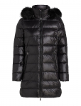 Tommy Hilfiger - Gloss Down Tyra Coat With Fur - Polsterdatud mantlid - XL