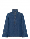 My Essential Wardrobe - Hilmamw 171 Boxy Blouse - Teksas&auml;rgid - 44