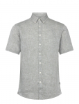 Lindbergh Black - Soft Linen Shirt S/S - Modern Fit - L&uuml;hikeste varrukatega s&auml;rgid - S