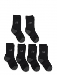 New Balance - Youth Active Crew Socks 6 Pack - Sokid - L