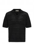 ONLY & SONS - Onsgrayson Ds 5 Chochet Polo Knit Noos - L&uuml;hikeste varrukatega kootud polos&auml;rgid - XXL