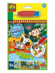 SES Creative - Colouring With Water - Safari Colouring Book - V&auml;rvimis- ja meisterdamisraamatud - ONE SIZE