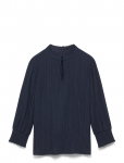 FREE/QUENT - Blouse From Freequent In A Light Material Of Recycled Polyester With A Fine Text - Pikkade varrukatega - M
