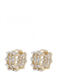 SN&Ouml; Of Sweden - Sprinkles Small Tripple Crystal Ring Ear G/Clear - Onesize - R&otilde;ngad - ONE SIZE