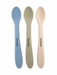 Filibabba - Silicone Feeding Spoons 3-Pack - Ocean Mix - S&ouml;&ouml;giriistad - ONE SIZE