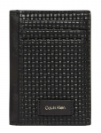 Calvin Klein - Embossed Woven N/S Card Case - Kaarditaskud - ONE SIZE