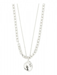 Pilgrim - Sparkle Necklace 2-In-1 Set, Silver-Plated - Kett-kaelakeed - ONE SIZE