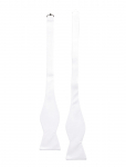 AN IVY - The White Self Tie Bow Tie - Kikilipsud - ONE SIZE