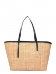 ATP Atelier - Eraclea Natural/Black Raffia/Vacchetta - Ostukotid - ONE SIZE