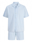Jack & Jones - Jjmilo Seersucker Resort Shirt Ss Set Mp - Triibulised s&auml;rgid - XL