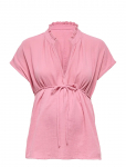Only Maternity - Olmthyra S/S V-Neck Top Wvn - L&uuml;hikeste varrukatega - XL