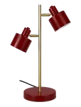 Dyberg Larsen - Ocean Bordlampe 2 Sk&aelig;rme - M&oslash;rker&oslash;d - Laualambid - H:42CM