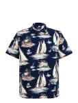 Polo Ralph Lauren - Classic Fit Sailboat-Print Oxford Shirt - Vabaaja s&auml;rgid - S
