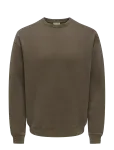 ONLY & SONS - Onslarry Eflow Rlx Ls Washed Crew Sweat - Dressipluusid - XXL