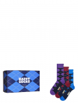 Happy Socks - 3-Pack Argyle Socks Gift Set - Tavalised sokid - 36-40