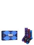 Happy Socks - 3-Pack Argyle Socks Gift Set - Tavalised sokid - 36-40