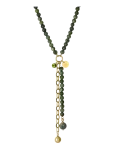 Bud To Rose - Beverly Icon Necklace Green/Gold - Statement kaelakeed - ONE SIZE