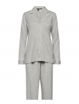 Lauren Ralph Lauren Homewear - Lrl Hammond Knit Collar Pj Set - Pyjamas - XS