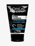 L'Or&eacute;al Paris - L'or&eacute;al Paris Men Expert Pure Carbon Anti-Blackhead Daily Face Scrub For Combination Skin 100 Ml - Face Scrub - 100 ml