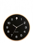 KARLSSON - Wall Clock Natural Cuckoo Birch Wood Black - Seinakellad - ONE SIZE