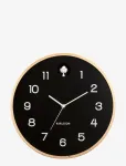 KARLSSON - Wall Clock Natural Cuckoo Birch Wood Black - Seinakellad - ONE SIZE