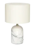 ENKEL LIVING - Flair Mini Table Lamp White-Black Marble Base - Laualambid - H28CM