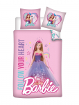 Barbie - Bed Linen Junior Barbie 067, 100X140, 40X45 Cm - Voodipesukomplektid - 100X140CM;40X45CM