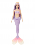 Barbie - A Touch Of Magic Mermaid Doll With Lilac Hair, Purple Tail And Headband Accessory - Nukud - ONE SIZE