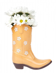 DOIY - Vase - Rodeo - Cowboy Boot - Vases - H:23CM