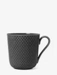 Lyngby Porcel&aelig;n - Rhombe Earth Mug With Handle 39 Cl Slate - Kohvitassid - 39 CL