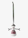 K&auml;hler - Hammersh&oslash;i Christmas Snowwoman Hanging Variant H9 White W. Deco - J&otilde;ulukuulid ja kuuseehted - 9