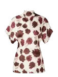 Malina - Otilia Draped Half Polo Top - L&uuml;hikeste varrukatega - XS