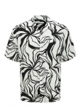 Jack & Jones - Jjjeff Monochrome Resort Shirt Ss - L&uuml;hikeste varrukatega s&auml;rgid - XXL