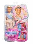Barbie - Dream Besties Ken Fashion Doll With 9 Summer & Skateboard Themed Accessories - Nukud - ONE SIZE