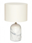ENKEL LIVING - Flair Mini Table Lamp White-Black Marble Base - Laualambid - H28CM