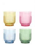Aida - Drinking Glasses - Coloured 4 Pcs Mix Pack (Amber, Red, Light Blue, Green) 33 Cl. - Joogiklaasid - 33 CL