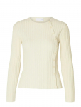 Selected - Slfhelen Ls Knit Button O-Neck Top - Džemprid - XXL