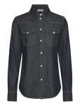 Filippa K - Classic Denim Shirt - Teksas&auml;rgid - 34