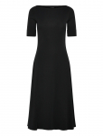 Lauren Ralph Lauren - Rib-Knit Stretch Cotton Midi Dress - P&otilde;lveni ja midi - XS