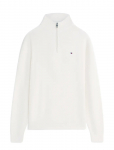 Tommy Hilfiger - Seasonal Structure Zip Mock - Poolpika lukuga džemprid - M
