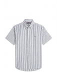 Tommy Hilfiger - Linen Blend Bengal Stp S/S Rf - L&uuml;hikeste varrukatega s&auml;rgid - XL